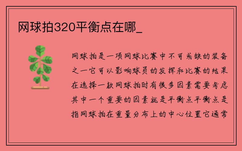 网球拍320平衡点在哪_